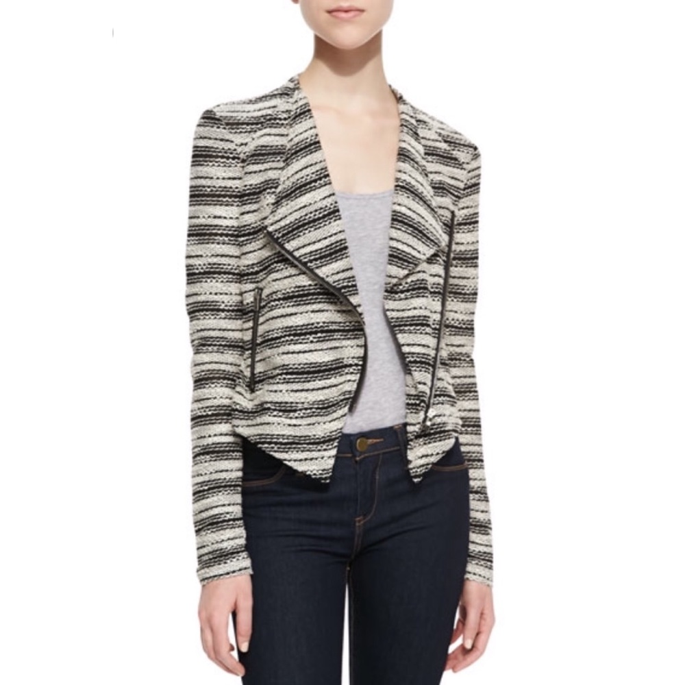 🌹Slub French Terry Asymmetric Zip Jacket XS